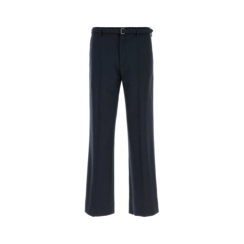 Dries Van Noten Men Midnight Blue Wool Pant